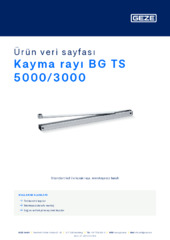Kayma rayı BG TS 5000/3000 Ürün veri sayfası TR