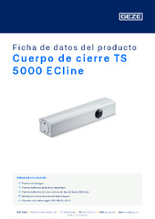 Cuerpo de cierre TS 5000 ECline Ficha de datos del producto ES