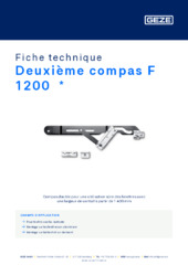 Deuxième compas F 1200  * Fiche technique FR