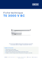 TS 3000 V BC Fiche technique FR