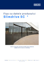 Slimdrive SC  * Fișa cu datele produsului RO
