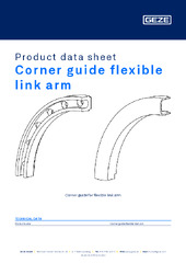 Corner guide flexible link arm Product data sheet EN