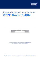 GEZE Boxer E-ISM Ficha de datos del producto ES