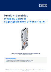 myGEZE Control udgangsklemme 2-kanal-relæ  * Produktdatablad DA