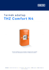 THZ Comfort N4 Termék adatlap HU