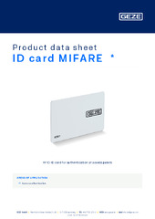 ID card MIFARE  * Product data sheet EN