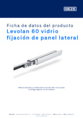 Levolan 60 vidrio fijación de panel lateral Ficha de datos del producto ES
