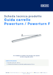 Guida carrello Powerturn / Powerturn F Scheda tecnica prodotto IT