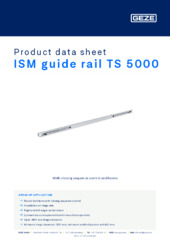 ISM guide rail TS 5000 Product data sheet EN
