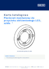 Montagering LED Sensortaster Glas Karta katalogowa PL