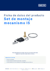 Set de montaje mecanismo IS Ficha de datos del producto ES