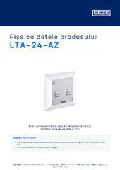 LTA-24-AZ Fișa cu datele produsului RO