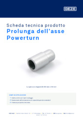 Prolunga dell’asse Powerturn Scheda tecnica prodotto IT