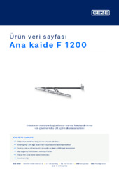 Ana kaide F 1200 Ürün veri sayfası TR