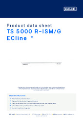 TS 5000 R-ISM/G ECline  * Product data sheet EN
