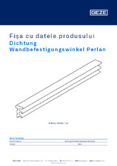 Dichtung Wandbefestigungswinkel Perlan Fișa cu datele produsului RO