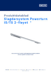 Slagdørsystem Powerturn IS/TS 2-fløyet  * Produktdatablad NB