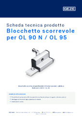 Blocchetto scorrevole per OL 90 N / OL 95 Scheda tecnica prodotto IT