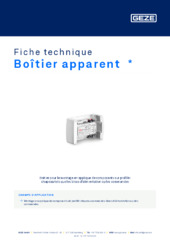 Boîtier apparent  * Fiche technique FR