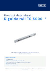 R guide rail TS 5000  * Product data sheet EN