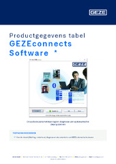GEZEconnects Software  * Productgegevens tabel NL