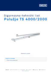 Polužje TS 4000/2000 Sigurnosno-tehnički list HR
