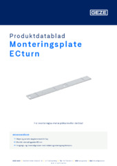 Monteringsplate ECturn Produktdatablad NB