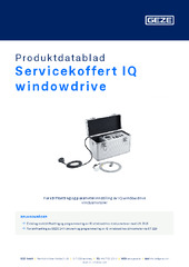 Servicekoffert IQ windowdrive Produktdatablad NB