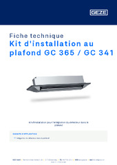 Kit d'installation au plafond GC 365 / GC 341 Fiche technique FR