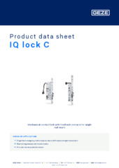 IQ lock C Product data sheet EN