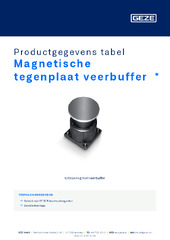 Magnetische tegenplaat veerbuffer  * Productgegevens tabel NL