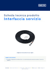 Interfaccia servizio Scheda tecnica prodotto IT