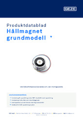 Hållmagnet grundmodell  * Produktdatablad SV