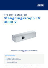 Stängningskropp TS 3000 V Produktdatablad SV