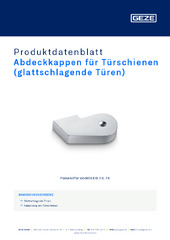 Abdeckkappen für Türschienen (glattschlagende Türen) Produktdatenblatt DE