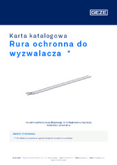 Rura ochronna do wyzwalacza  * Karta katalogowa PL