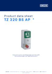 TZ 320 BS AP  * Product data sheet EN