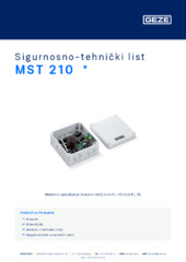 MST 210  * Sigurnosno-tehnički list HR