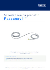 Passacavi  * Scheda tecnica prodotto IT