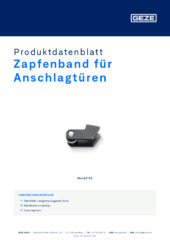 Zapfenband für Anschlagtüren Produktdatenblatt DE
