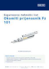 Okomiti prijenosnik Fz 101 Sigurnosno-tehnički list HR