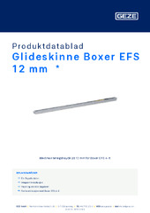 Glideskinne Boxer EFS 12 mm  * Produktdatablad NB