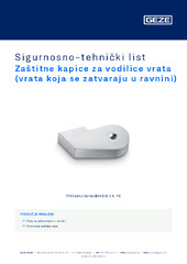 Zaštitne kapice za vodilice vrata (vrata koja se zatvaraju u ravnini) Sigurnosno-tehnički list HR