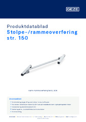 Stolpe-/rammeoverføring str. 150 Produktdatablad NB
