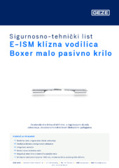 E-ISM klizna vodilica Boxer malo pasivno krilo Sigurnosno-tehnički list HR