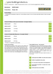 Product declaration (LEED, DGNB, EPD) EN (753047)