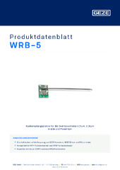 WRB-5 Produktdatenblatt DE