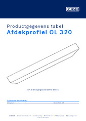 Afdekprofiel OL 320 Productgegevens tabel NL