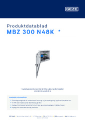 MBZ 300 N48K  * Produktdatablad DA