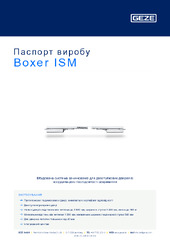Boxer ISM Паспорт виробу UK